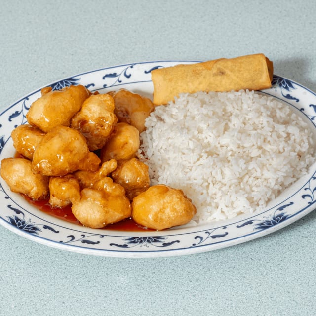 Lunch Plate - Sweet & Sour Chicken.