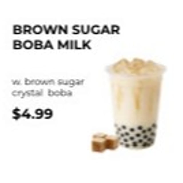Brown Sugar Boba Milk.