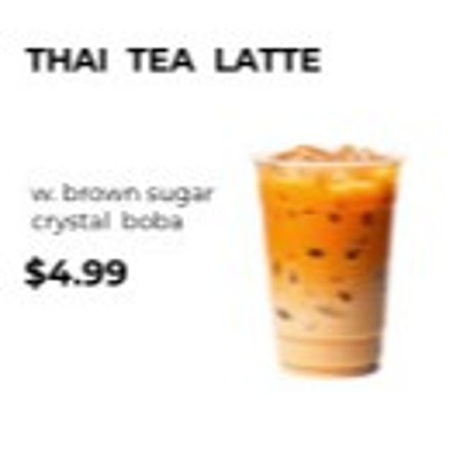 Thai Tea Latte.