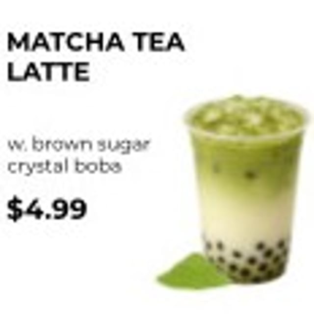 Matcha Tea Latte.