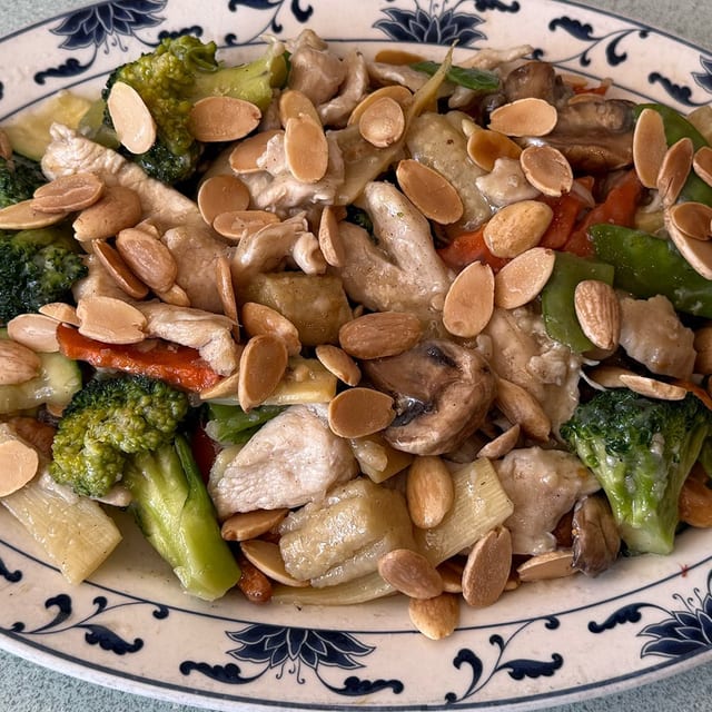 Almond Chicken.