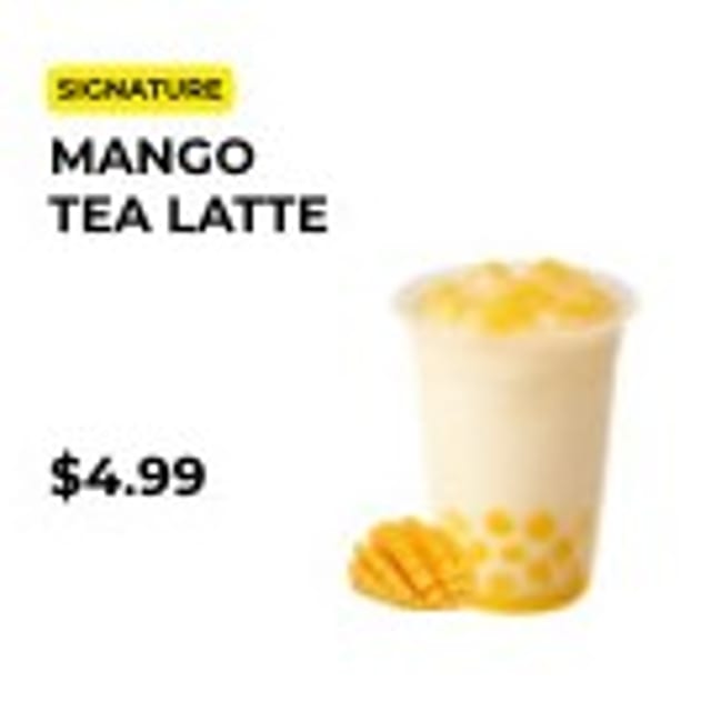 Mango Tea Latte.