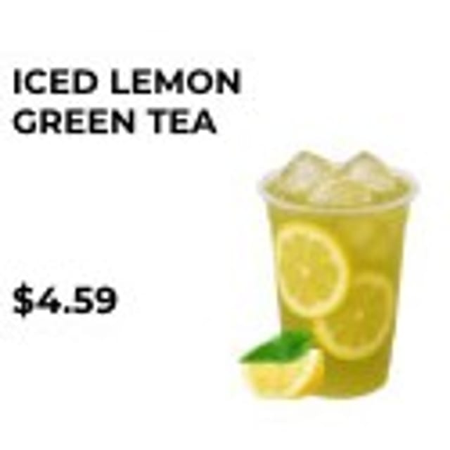 Iced lemon Green Tea.