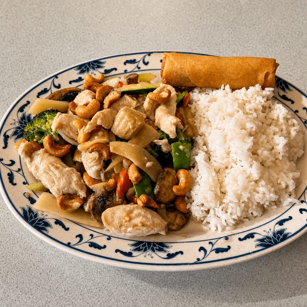 Lunch Plate - Cashew Chicken.
