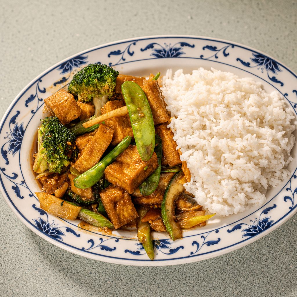 Lunch Plate - Tofu with Vegetables.