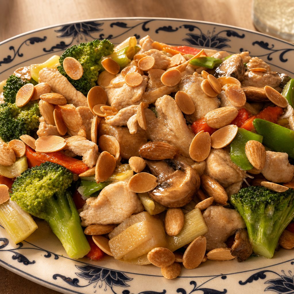 Almond Chicken.