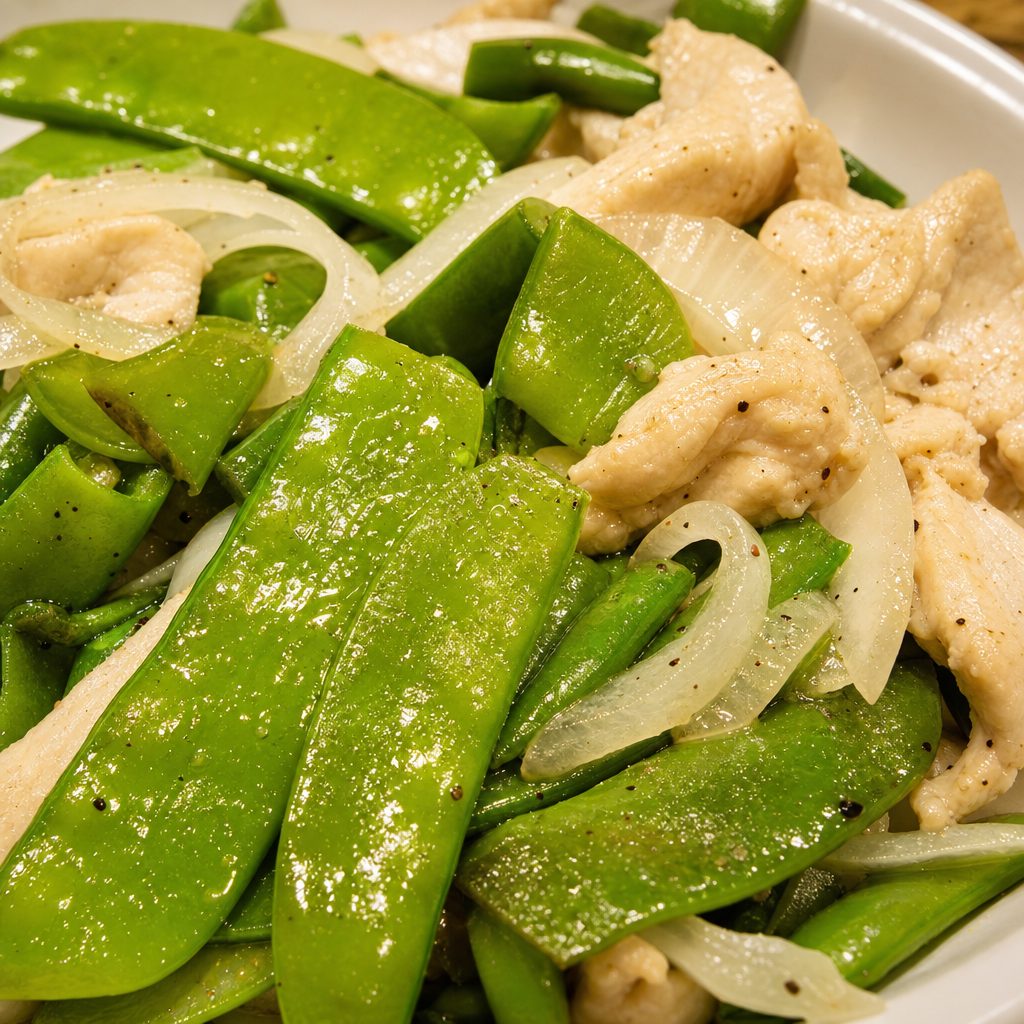 Chicken with Snow Peas.